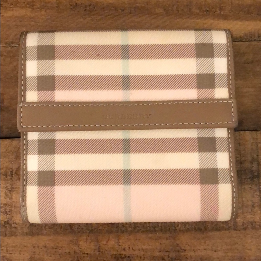 Classic Burberry plaid wallet